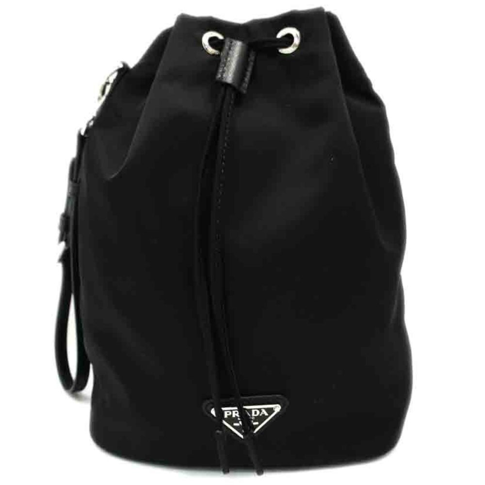 Prada Tessuto Nylon Drawstring Mini Baguette Bag … - image 1